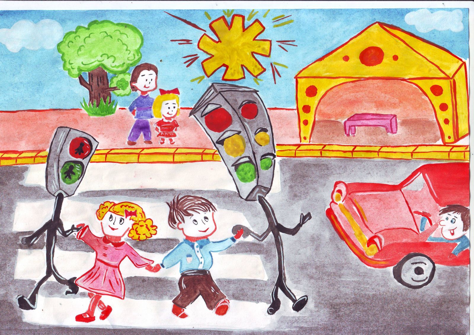 Рисунок правила на дороге. Рисунок на тему ПДД. Рисунок по правилам дорожного движения. Рисунок на тему дорожное движение. ПДД рисунки для детей.